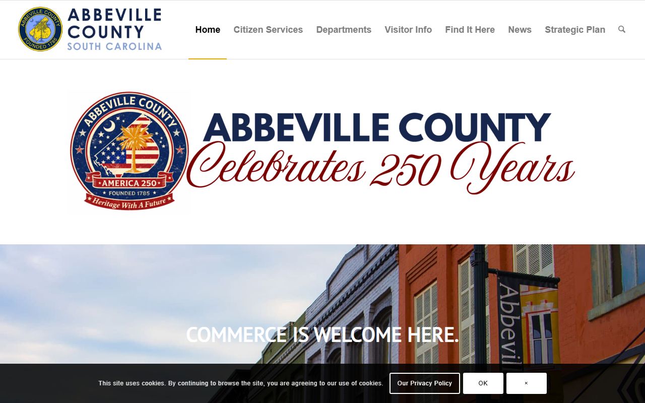 Abbeville County Sheriff's Office website for police records