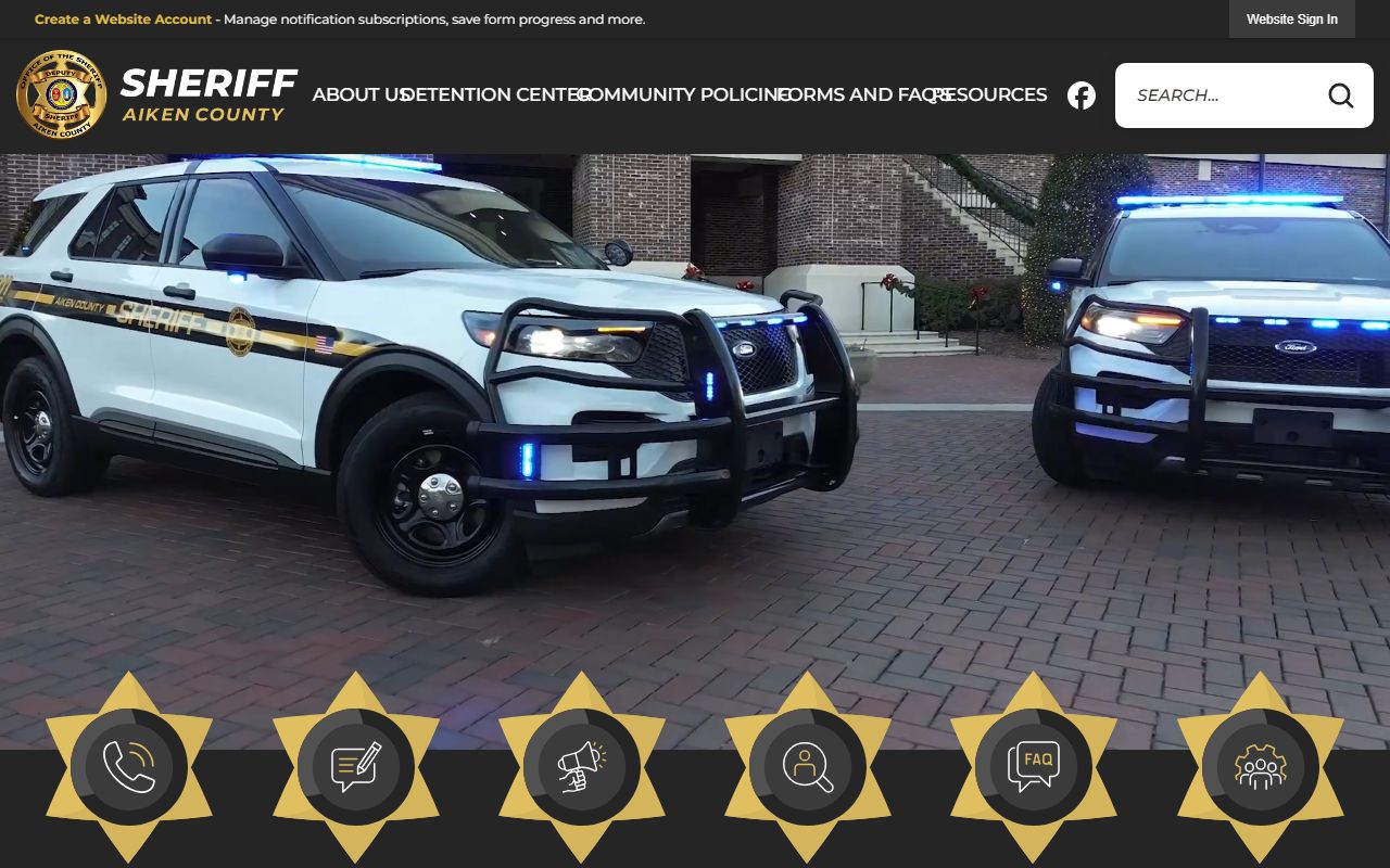 Aiken County Sheriff's Office building and services