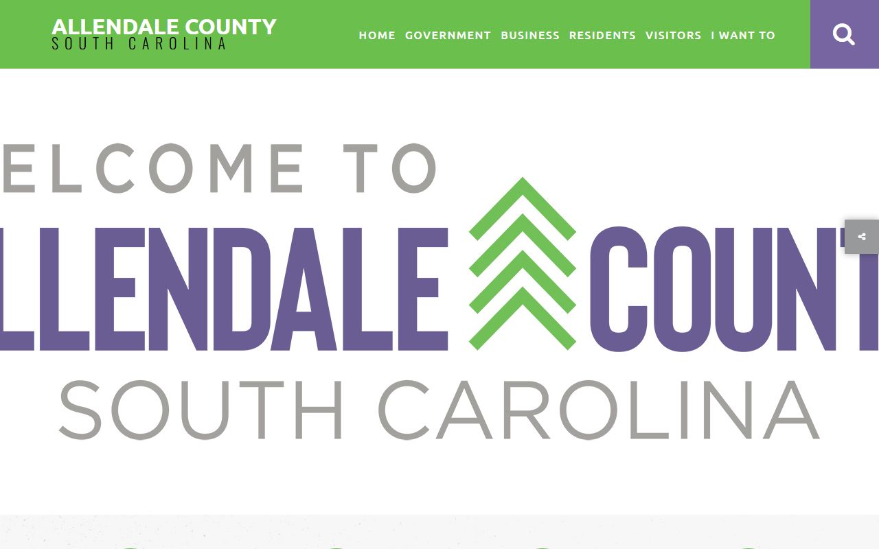 Allendale County government website for police records