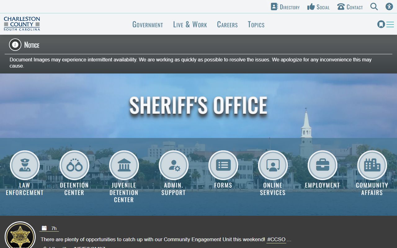 Charleston County Sheriff's Office official website